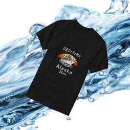 Camiseta Cruzeiro do Pôr do Sol no Alasca Personalizado Pre