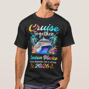Camiseta Cruzeiro em Cancun 2026 férias em família cruisin