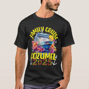 Camiseta Cruzeiro em Família 2025 Cozumel México Viagem de