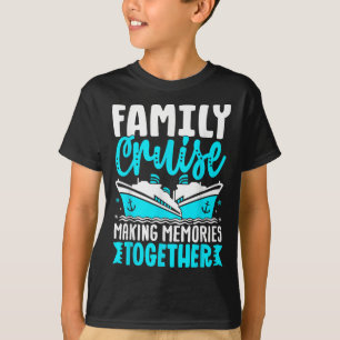 Camiseta Cruzeiro em Família 2025 Férias de Cruzeiro de Cor