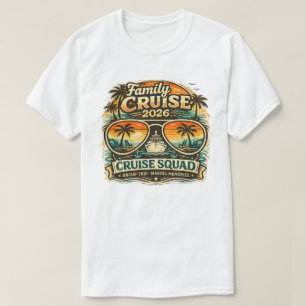 Camiseta Cruzeiro em Família 2026 Design Retro Pôr do Sol  
