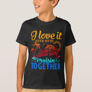 Camiseta Cruzeiro em Família 2026 Eu Adoro Quando Estamos C
