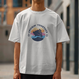 Camiseta Cruzeiro em Família Pôr do Sol Personalizar
