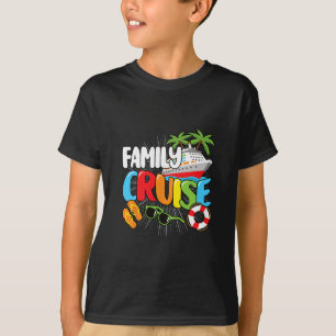 Camiseta Cruzeiro em Família Viagem ao Mar Divertida Homens