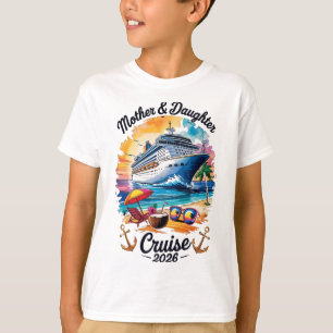 Camiseta Cruzeiro Mãe Filha 2026 Viagem de Férias Combinand