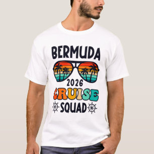 Camiseta Cruzeiro nas Bermudas 2026 Viagem de Férias Famíli