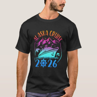 Camiseta Cruzeiro no Alasca Viagem 2026 Família Amigos Corr