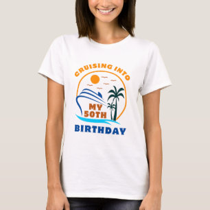 Camiseta Cruzeiro Para o Meu 50º Aniversário de Barco