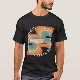 Camiseta Cruzeiro Pelo Rio Em Um Paddlewheeler