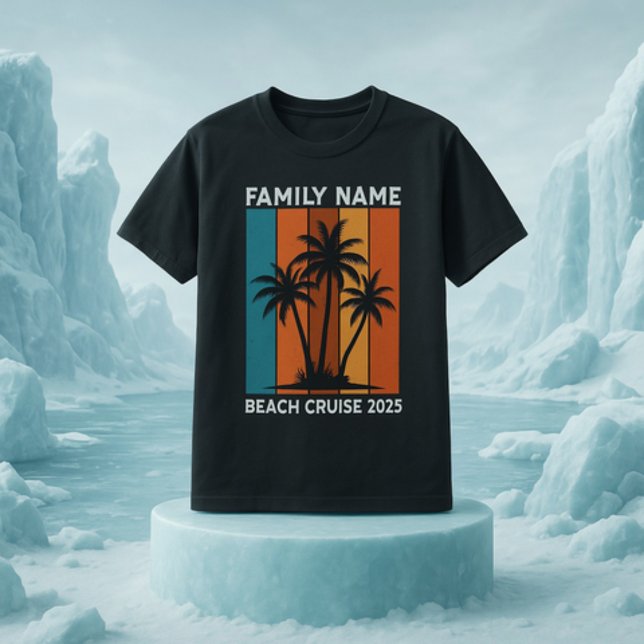 Camiseta Cruzeiro Personalizado da Reunião da Família Beach (Criador carregado)