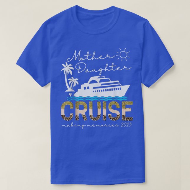 Camiseta Cruzeiro Trip Mãe Filha Cruzada Navio Trip Leopa (Frente do Design)