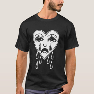 Camiseta Crying Heart American Traditional Tattoo Old Schoo