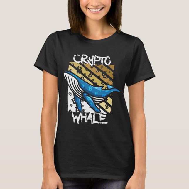 Camiseta Crypto Btc Whale - Moeda cripto (Frente)