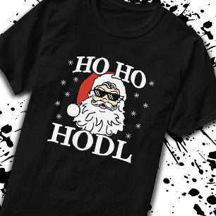 Camiseta Crypto Christmas Papais noeis Cryptocurrency Ho Ho