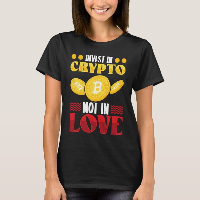 Camiseta Crypto  Cryptocurrency Blockchain Trader Finance (Frente)
