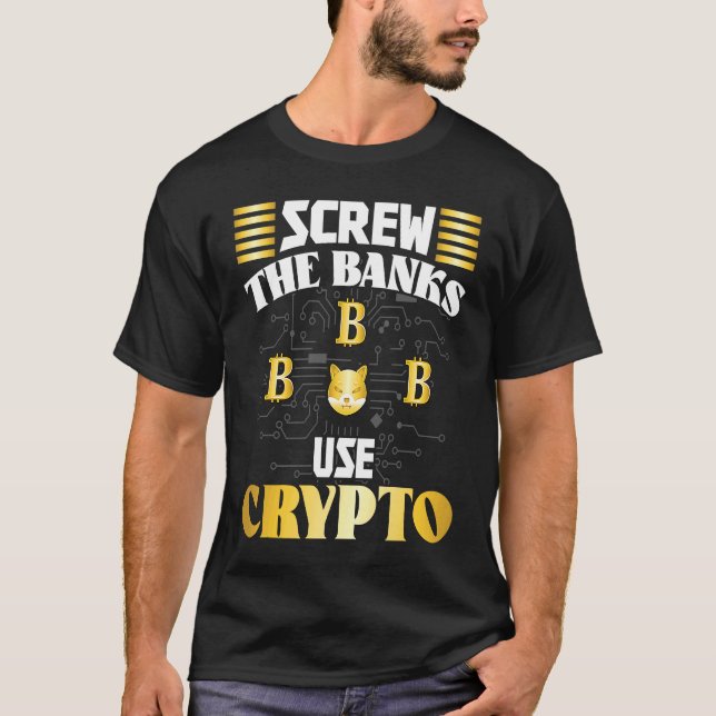 Camiseta Crypto  Cryptocurrency Blockchain Trader Finance   (Frente)