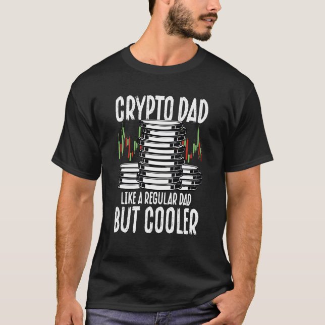 Camiseta Crypto Dad Cryptocurrency Blockchain Trader Best D (Frente)
