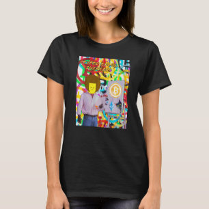 Camiseta Crypto Domina Otários Bitcoin Ethereum Pintura de