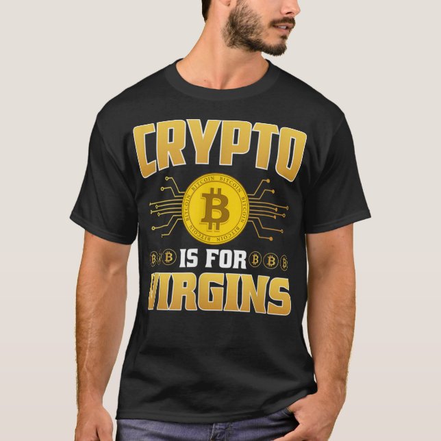 Camiseta Crypto É Para Virgens (Frente)