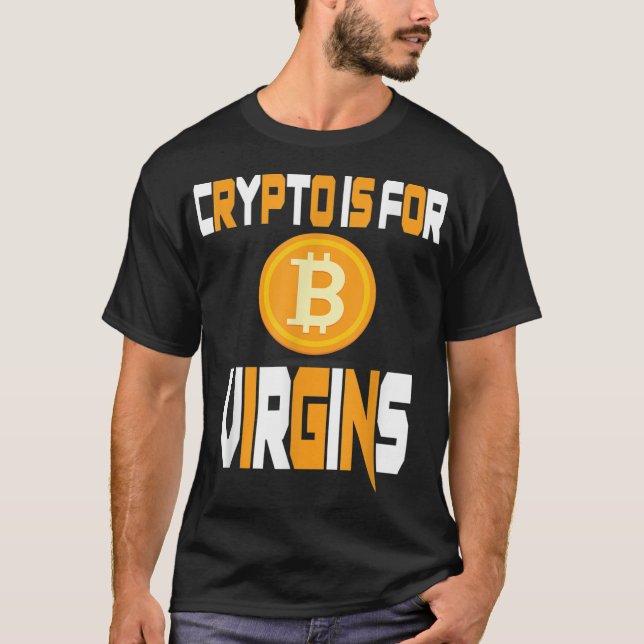 Camiseta Crypto É Para Virgens (Frente)