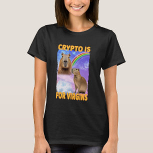 Camiseta Crypto É Para Virgins Capybara