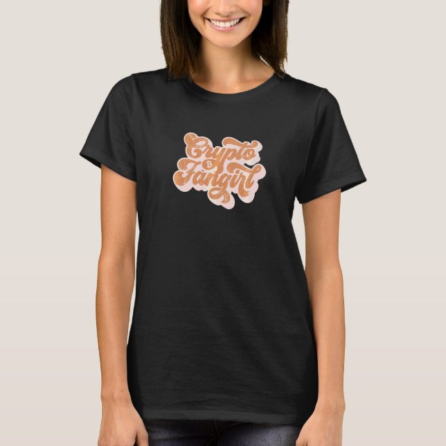 Camiseta Crypto Fangirl Moças de Criptomoeda Que Compram Cr (Frente)