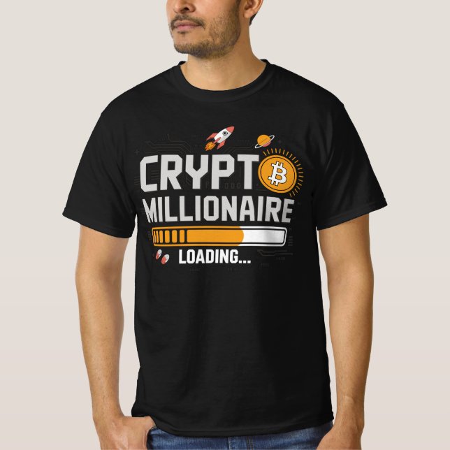 Camiseta Crypto Loading – Werde Millionär (Frente)