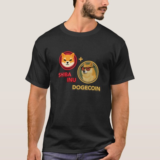 Camiseta Crypto MEME SHIBA INU DOGECOIN HODL A Ser Rico M (Frente)