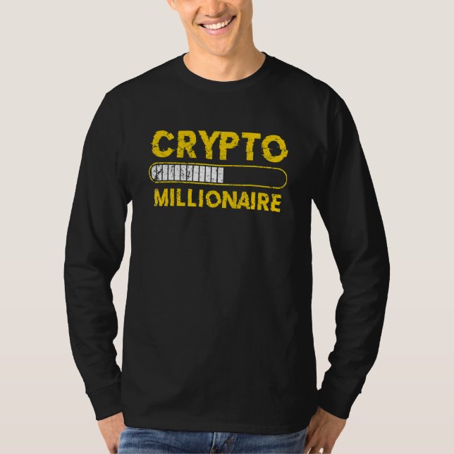 Camiseta Crypto Millionaire Loading Bitcoin Ethereum (Frente)
