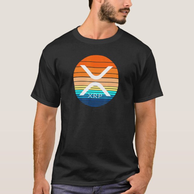 Camiseta Crypto Modern Sunset Cryptocurrency (Frente)