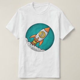 Camiseta Crypto Rocket: Bitmoney para a Lua!