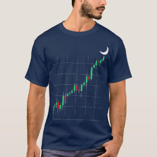 Camiseta Crypto Trading Para O Comerciante De Moon Candlest
