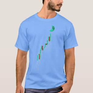 Camiseta Crypto Trading Vintage Stock Chart To The Moon Pul