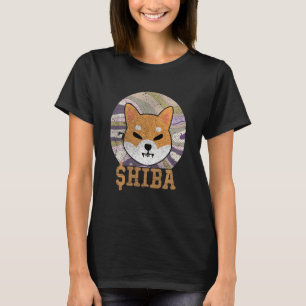 Camiseta Crypto Vintage Shiba Em Moedas