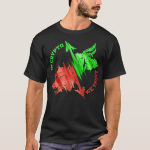 Camiseta Crypto We Trust Cryptocurrency Trading Bull