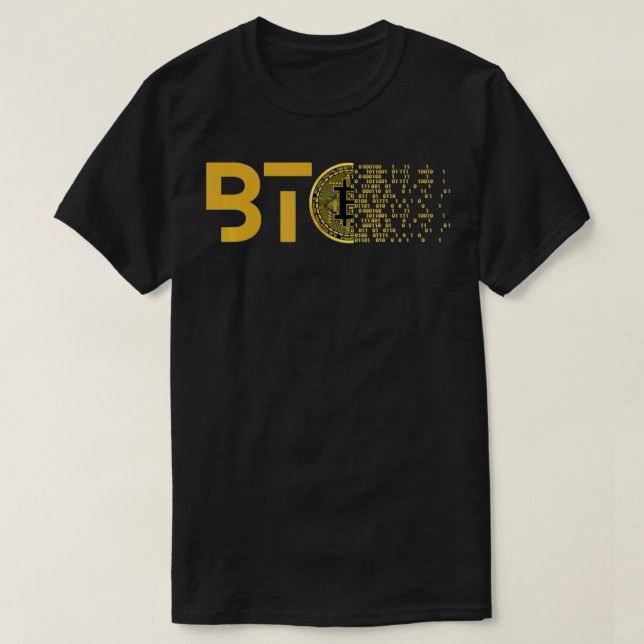 Camiseta Cryptocurrency Bitcoin Crypto BTC1  (Frente do Design)
