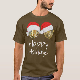 Camiseta Cryptocurrency Bitmoney Eethum Santa Hat HAPPY