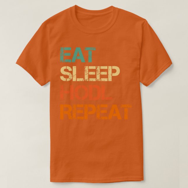 Camiseta Cryptocurrency Crypto Bitmoney Engraçado Comer HOD (Frente do Design)