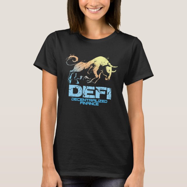 Camiseta Cryptocurrency DECENTRALIZADA FINANCE DEFI Crypto  (Frente)
