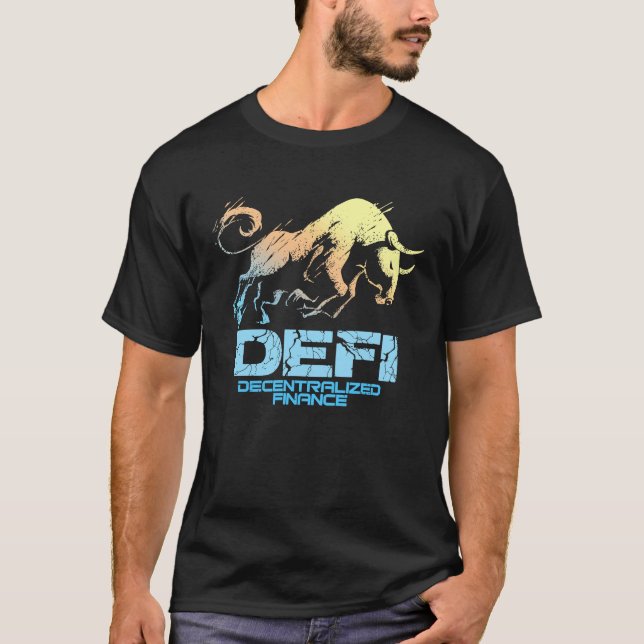 Camiseta Cryptocurrency DECENTRALIZED FINANCE DEFI Crypto B (Frente)