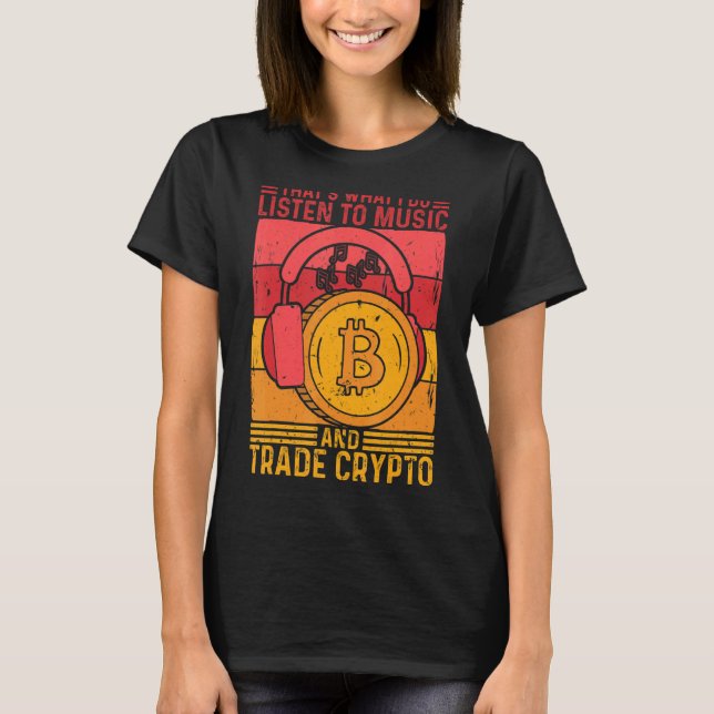 Camiseta Cryptocurrency Listyle Music E Trade Crypto In (Frente)