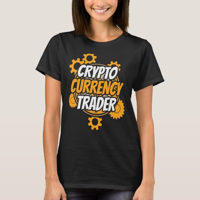 Camiseta Cryptos Crypto Negociação do Cryptocurrency Trader (Frente)