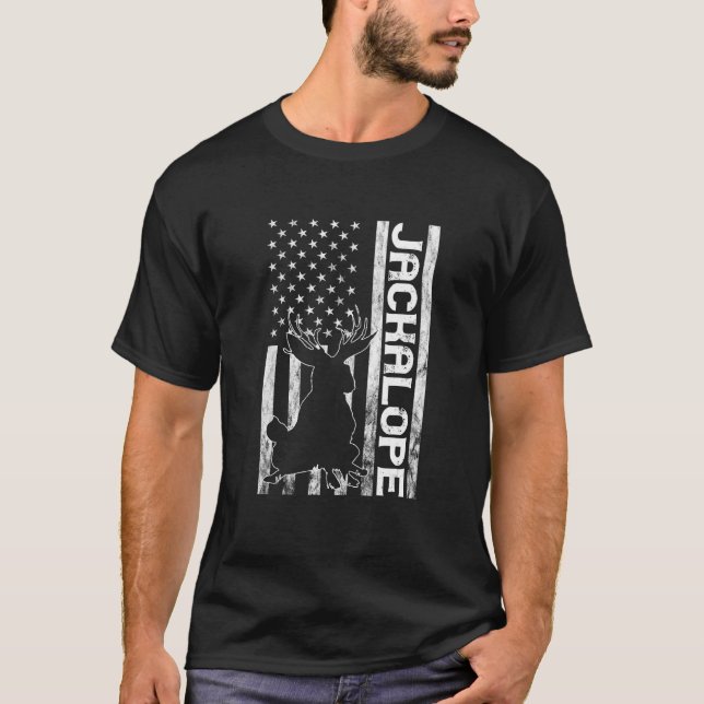 Camiseta Cryptozoology America Jackrabbit Cryptid Rabbit Ja (Frente)