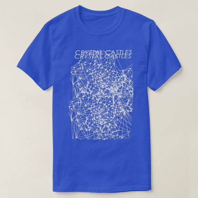 Camiseta Crystal Castles Merch (Frente do Design)