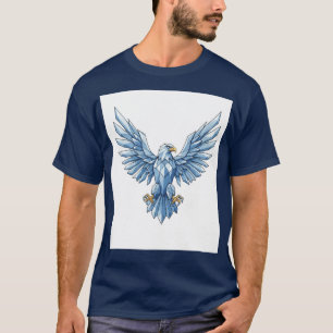 Camiseta Crystal Eagle: Asas de Liberdade e Ambição"