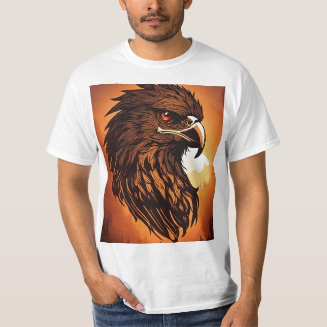 Camiseta Crystal Eagle: Espírito da Libertação Selvagem Ind (Frente)