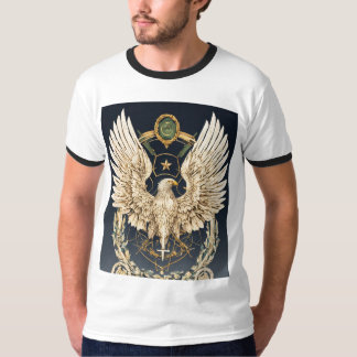 Camiseta Crystal Eagle Majestade: Coleção Regal de T-Shirt