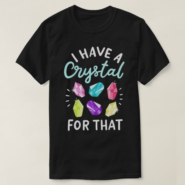 Camiseta Crystal Gemstone Chakra Energy Healer (Frente do Design)