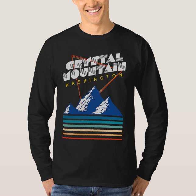 Camiseta Crystal Mountain Washington  USA Ski Resort  BACK  (Frente)