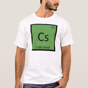 Camiseta Cs - Cobb Salad Química Tabela Periódica Símbolo